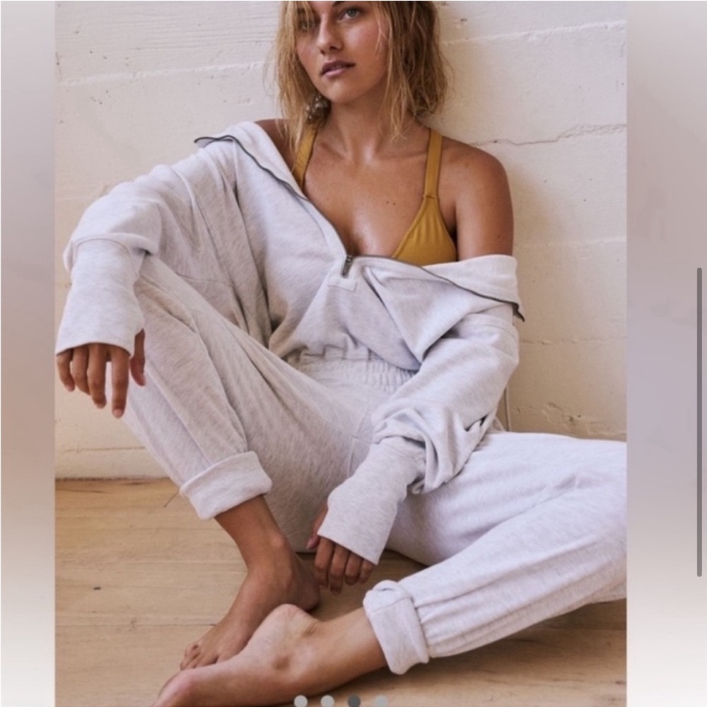 Free People Movement Training Day Jumpsuit Grey small p